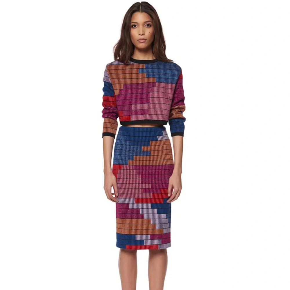 Mara Hoffman Radial Sweater Cropped Knit sz S - Picture 2 of 8